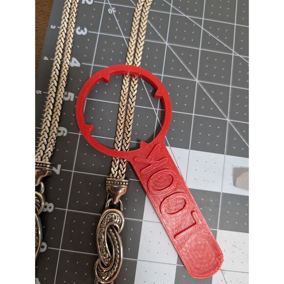 Brighton Belt Silver Bali Silvertone Double Strand L and XL avail READ main image 5